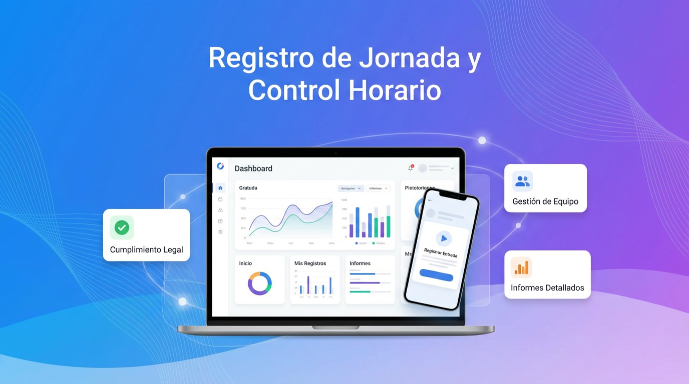 Vista del software de control horari i registre de jornada